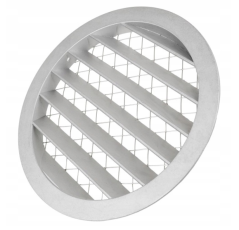 Hliníková fasádna vetracia mriežka USAV - strieborná