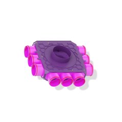 Jednoradový trojstranný priechodný rozdeľovač 9x90/160, MAX-VENT