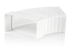 Plastové koleno viac-hranné 204/60mm, 45°