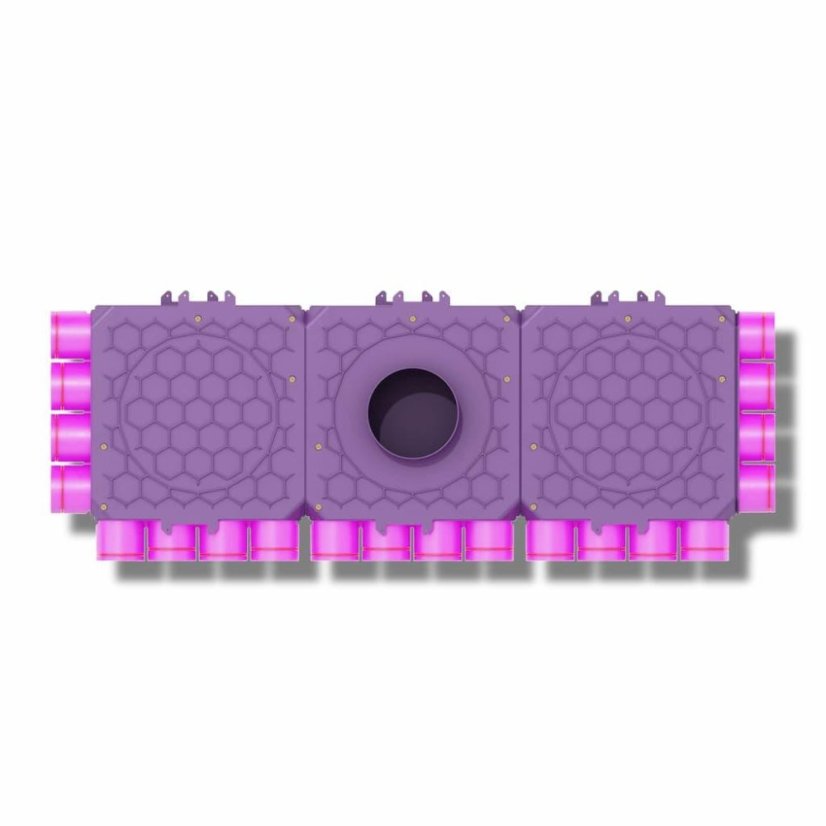Rozdeľovač trojstranný jednoradový 20x75/160, MAX-VENT