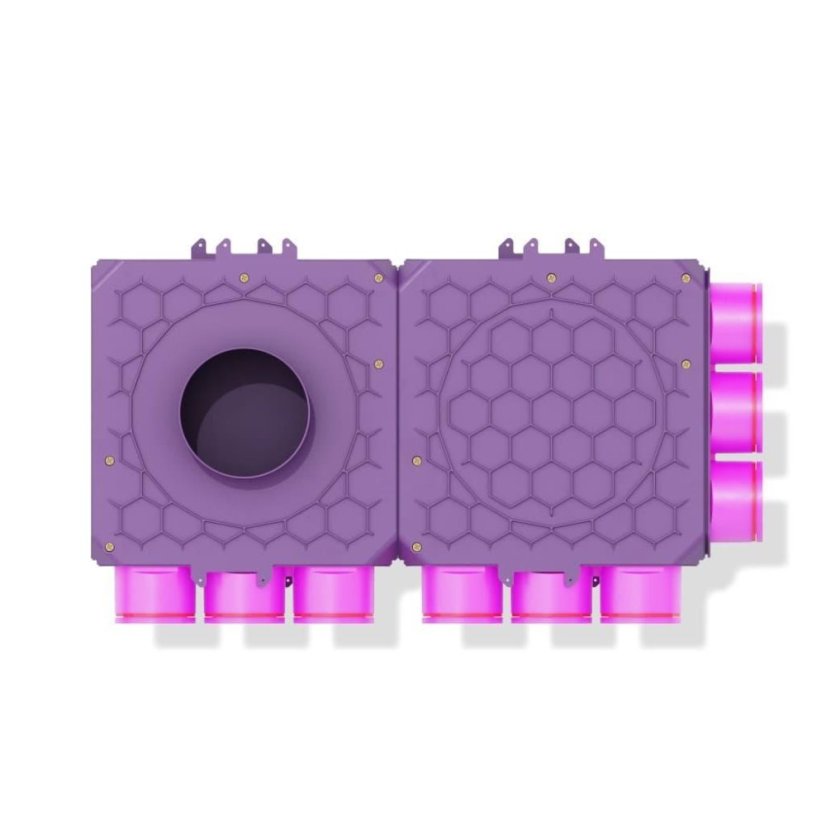 Jednoradový dvojstranný priechodný rozdeľovač 9x90/160, MAX-VENT