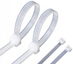 Sťahovacie pásky biele šírka 9,0mm, 100ks