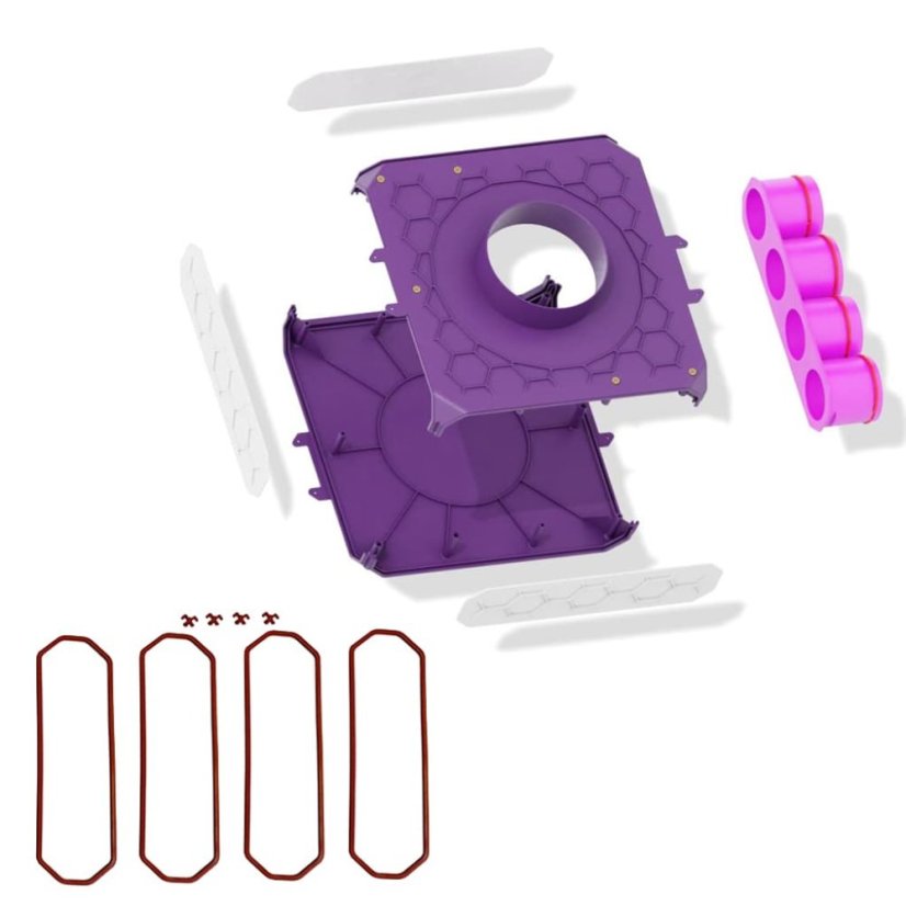 Rozdeľovač jednostranný jednoradový 4x75/160, MAX-VENT