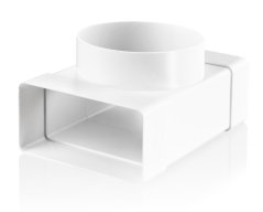 Přechodová odbočka „T“ Ø125 mm – 75×150 mm, 90°