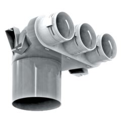 Plastový KLO box 3x75/125, FlexiVent