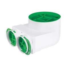 Plastový KLO box vertikálny nízky 2x75/125, HDPE