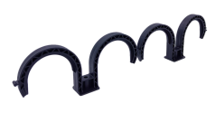 Úchyty pre montáž FLEX potrubia 2xØ75mm, čierne