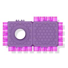 Rozdeľovač štvorstranný jednoradový 20x75/160-160, MAX-VENT