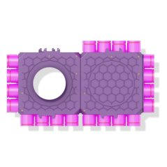 Jednoradový štvorstranný priechodný rozdeľovač 20x75/200-200, MAX-VENT