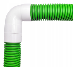 Plastové koleno pre FLEX potrubie Ø75mm