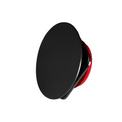 Přívodní-odvodní směrový anemostat s panelem 125 mm, černý