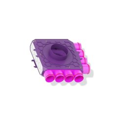 Rozdeľovač dvojstranný jednoradový 8x75/160-160, MAX-VENT