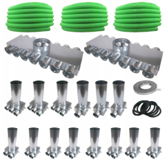 Sada pre svojpomocnú montáž rekuperácie vzduchu pre dom 180 m² - SYSTEM Ø75