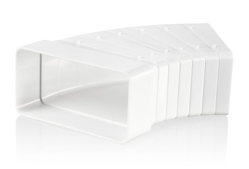 Plastové koleno viac-hranné 204/60mm, 45°