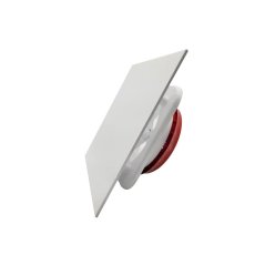 Anemostat se čtvercovým panelem, přívodní/odvodní 125 mm, bílý