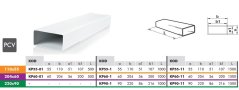 Hranaté plastové ventilačné potrubie 204/60mm, 0,5m