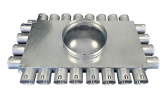 Rozdělovač čtyřstranný jednřadý 24x50/200 (4+8+4+8)