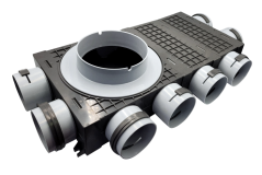 Trojstranný rozdeľovač Forvent Reku Pro 8×75/160