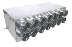 Rozdeľovač jednostranný dvojradový 14x75/160  prechodný