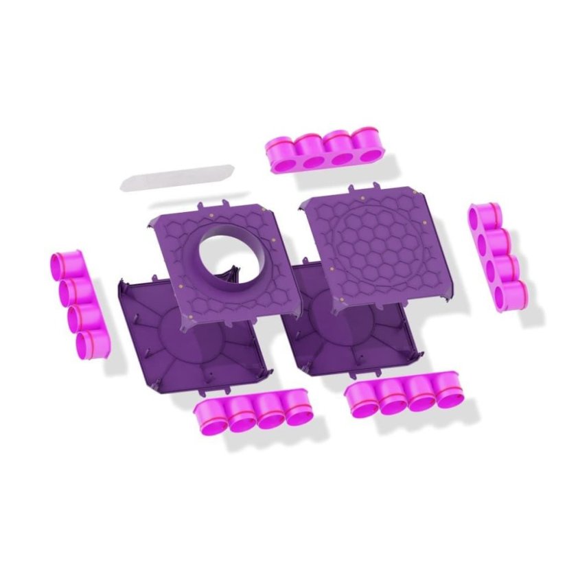 Rozdeľovač štvorstranný jednoradový 20x75/200, MAX-VENT