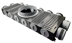 Trojstranný rozdeľovač Forvent Reku Pro 10×75/200