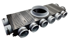 Trojstranný rozdeľovač Forvent Reku Pro 10×75/200