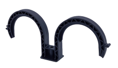 Úchyty pre montáž FLEX potrubia 2xØ75mm, čierne