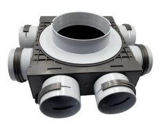 Trojstranný rozdeľovač Forvent Reku Pro 6×75/160