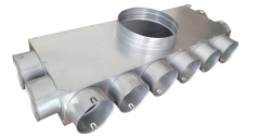 Rozdělovač trojstranný jednřadý 10x90/200 (2+6+2+0)