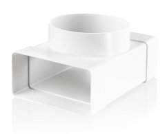 Prechodová odbočka "T" Ø125 mm - 75x150 mm, 90°