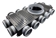 Štvorstranný rozdeľovač Forvent Reku Pro 14×75/200