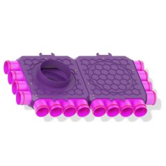 Jednoradový trojstranný priechodný rozdeľovač 16x75/200-200, MAX-VENT