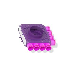 Jednoradový dvojstranný priechodný rozdeľovač 8x75/200-200, MAX-VENT