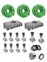 Sada pre svojpomocnú montáž rekuperácie vzduchu pre dom 120 m² - SYSTEM Ø75