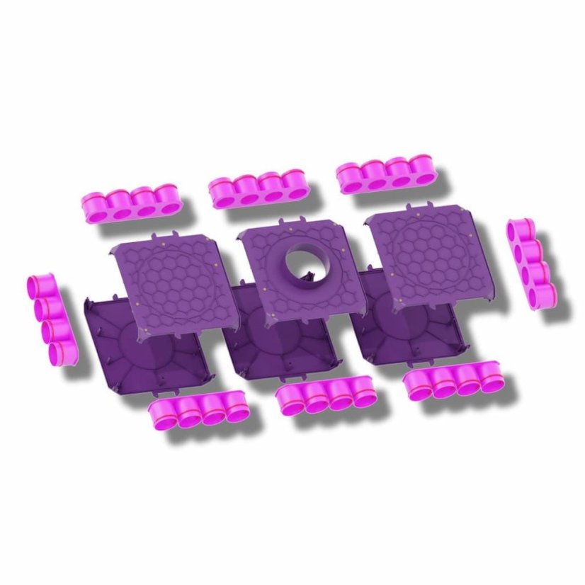 Rozdeľovač štvorstranný jednoradový 32x75/160, MAX-VENT