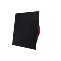 Anemostat so štvorcovým panelom, prívodný / odvodný 125 mm, čierny