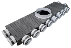 Trojstranný rozdeľovač Forvent Reku Pro 12×75/200