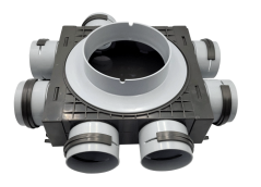 Štvorstranný rozdeľovač Forvent Reku Pro 7×75/160