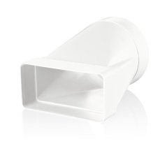 Prechodová redukcia z okrúhleho Ø125mm na hranaté 75x150mm