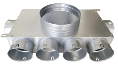 Rozdělovač trojstranný jednřadý 6x90/200 (1+4+1+0)