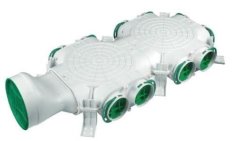 Rozdeľovač Awenta PRO trojstranný jednoradový 10x75/160