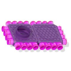 Jednoradový štvorstranný priechodný rozdeľovač 24x75/200-200, MAX-VENT