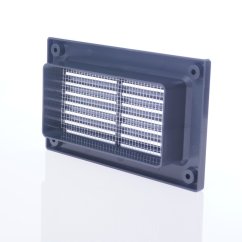 Ukončovacia plastová mriežka ku potrubiam 75x150mm, antracit