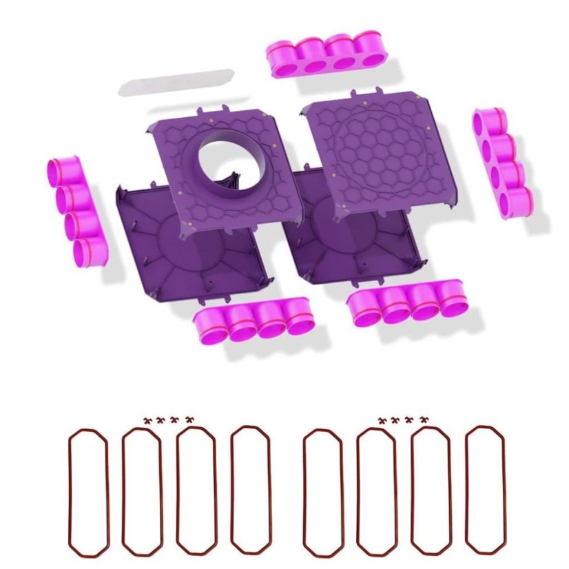 Rozdeľovač štvorstranný jednoradový 20x75/200, MAX-VENT