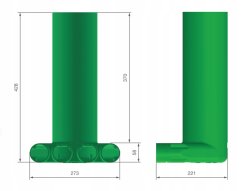 Plastový KLO box 4x50/125, POLIETYLEN