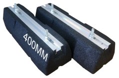 Gumové podstavce / základna 40 cm (400 × 130 × 95 mm)