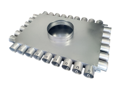 Rozdělovač čtyřstranný jednřadý 30x50/200 (6+9+6+9)