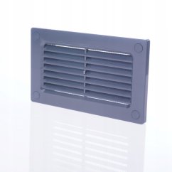 Ukončovacia plastová mriežka ku potrubiam 75x150mm, antracit